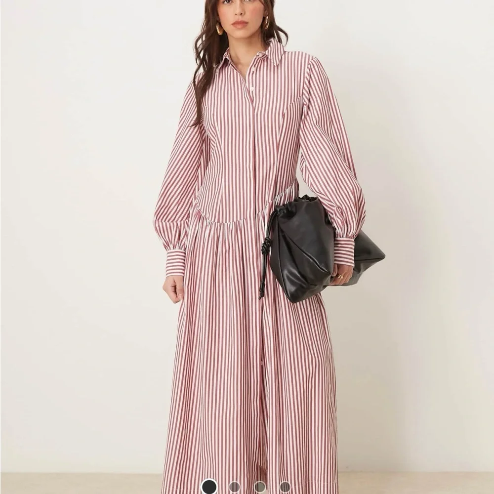 ASOS Red and White Striped Dress - Picture 3 of 3